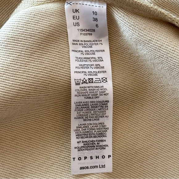 TopShop Longline Coat Women’s 6 Tall NWT - Picture 11 of 14